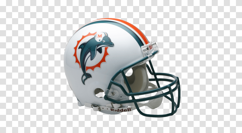 Miami Dolphins Riddell Throwback To Full Size Authentic, Apparel, Helmet, Football Helmet Transparent Png