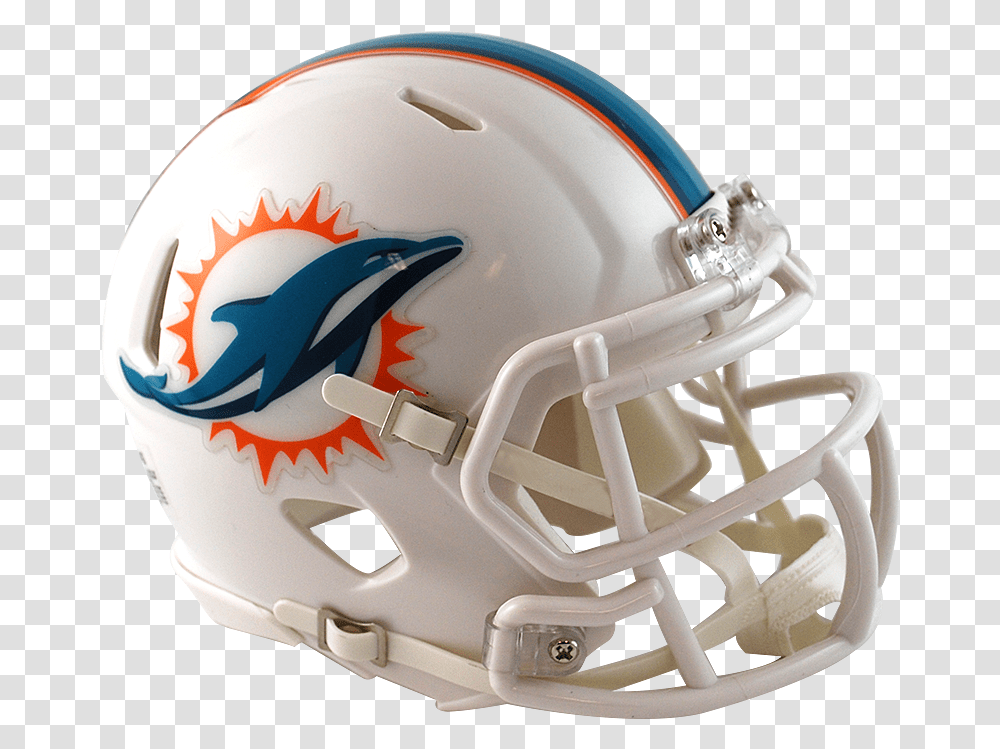 Miami Dolphins Speed Mini Helmet Nfl Mini Helmets Dolphins, Apparel, Football Helmet, American Football Transparent Png