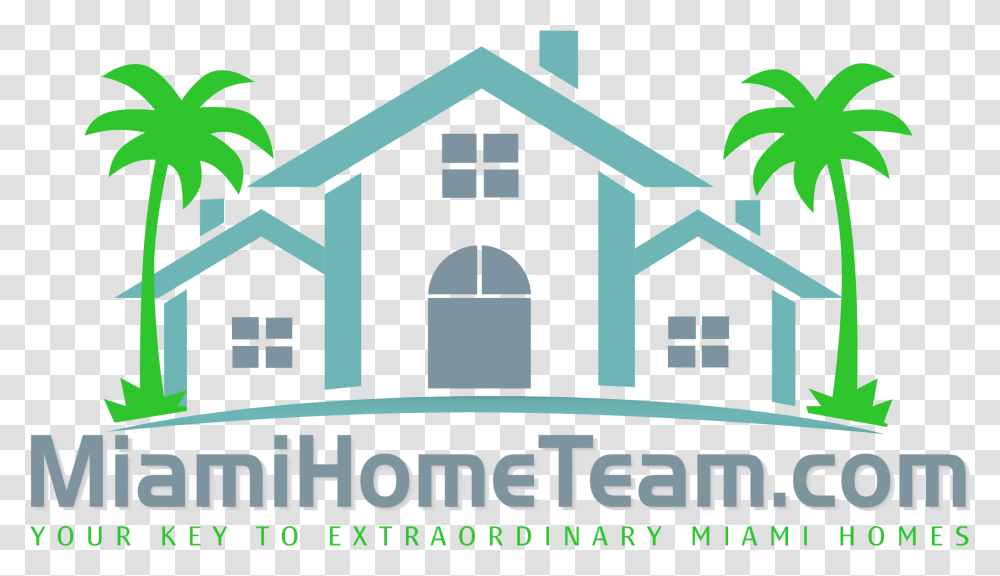 Miami Home Team Palm Tree Clip Art Black, Housing, Building, Neighborhood, Urban Transparent Png