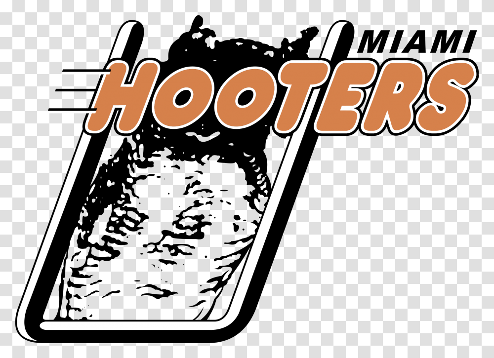 Miami Hooters Logo Miami Hooters Arena Football, Text, Building, Alphabet, Crowd Transparent Png