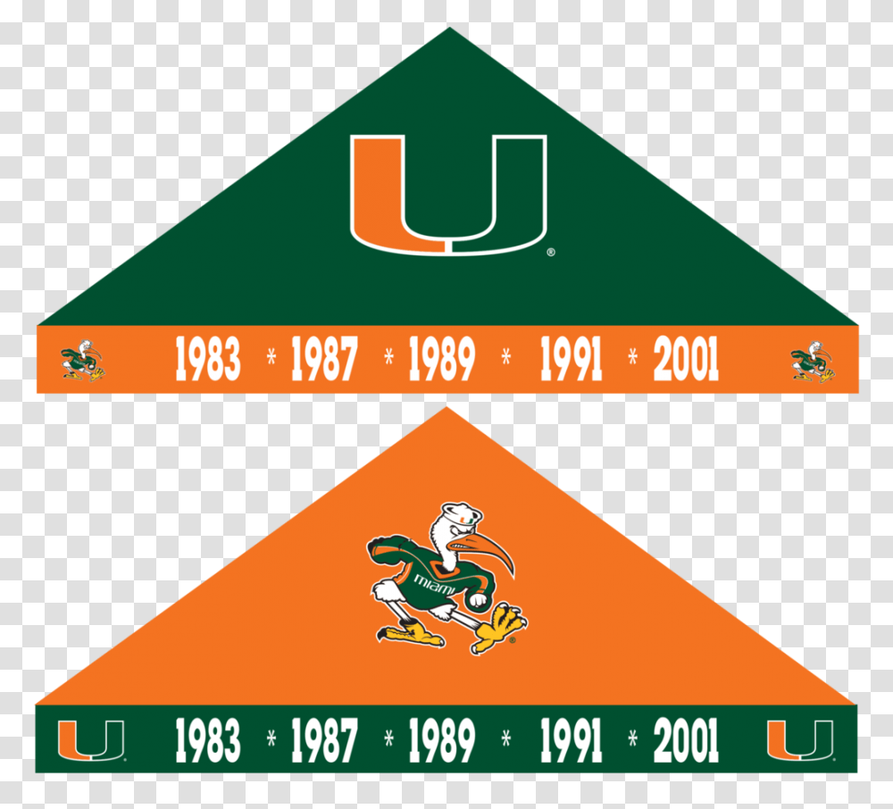 Miami Hurricanes Championship Years Tent Caneswear, Poster, Advertisement, Flyer Transparent Png