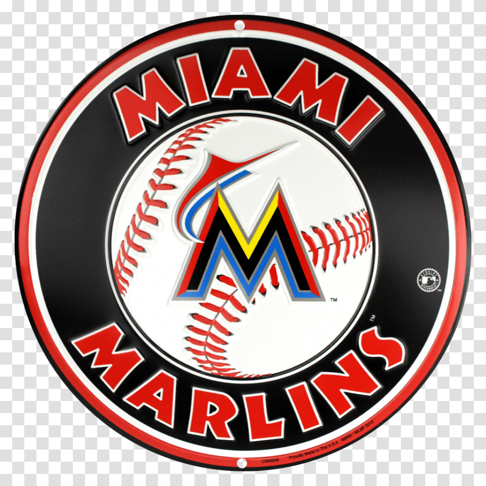 Miami Marlins Baseball Circle, Label, Logo Transparent Png