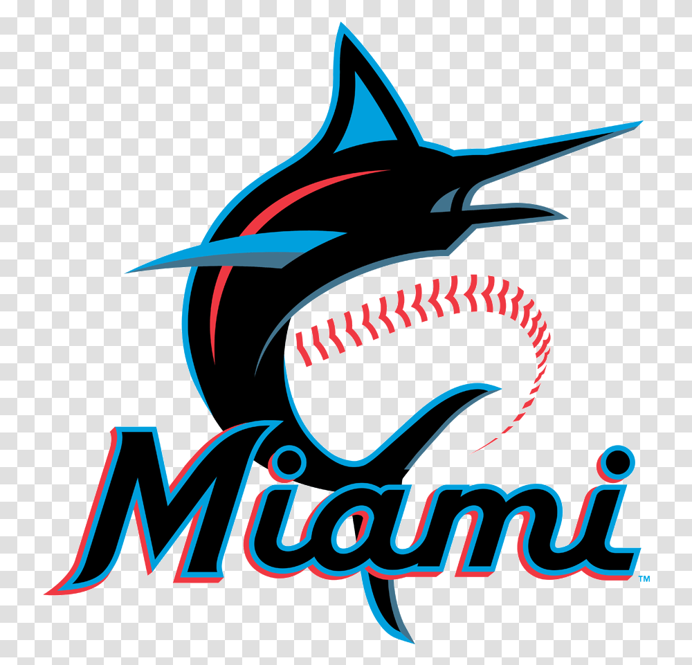 Miami Marlins Logo 2019 Graphic Design, Sea Life, Animal, Mammal Transparent Png