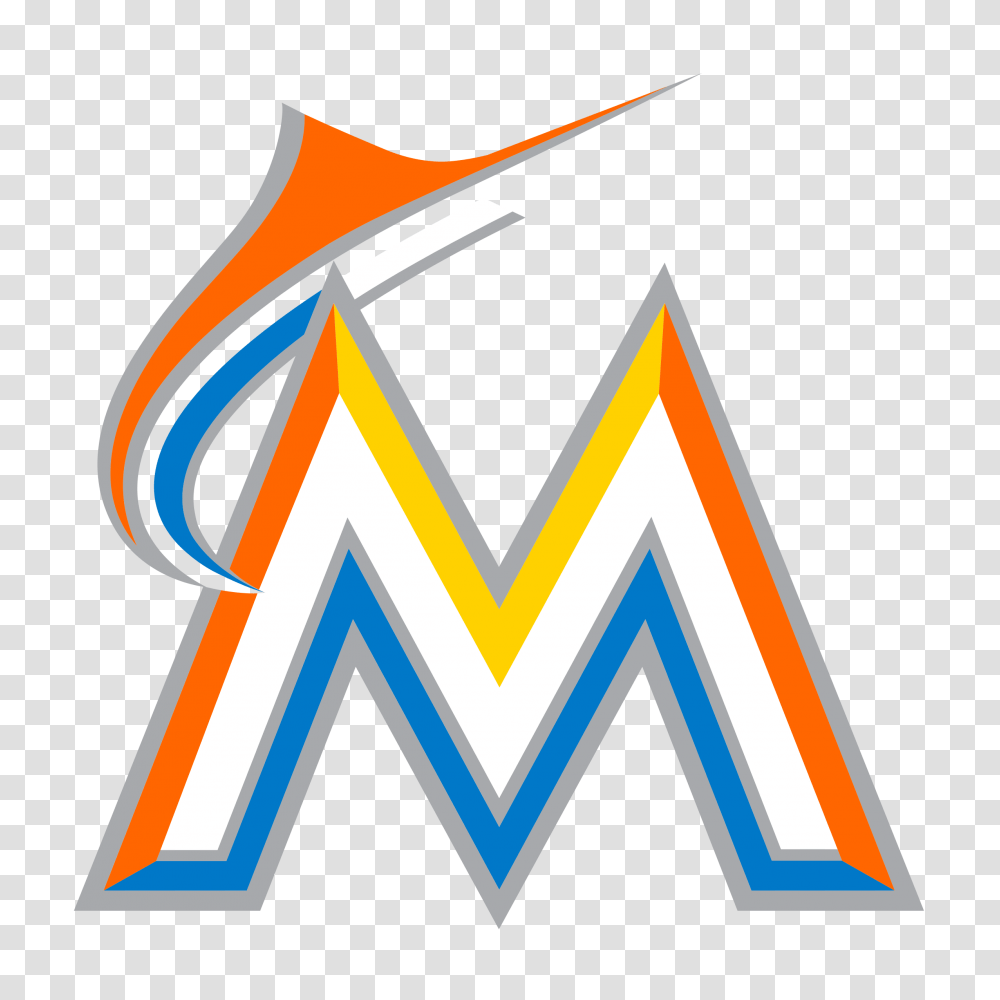 Miami Marlins Logo Image, Trademark, Arrow, Triangle Transparent Png