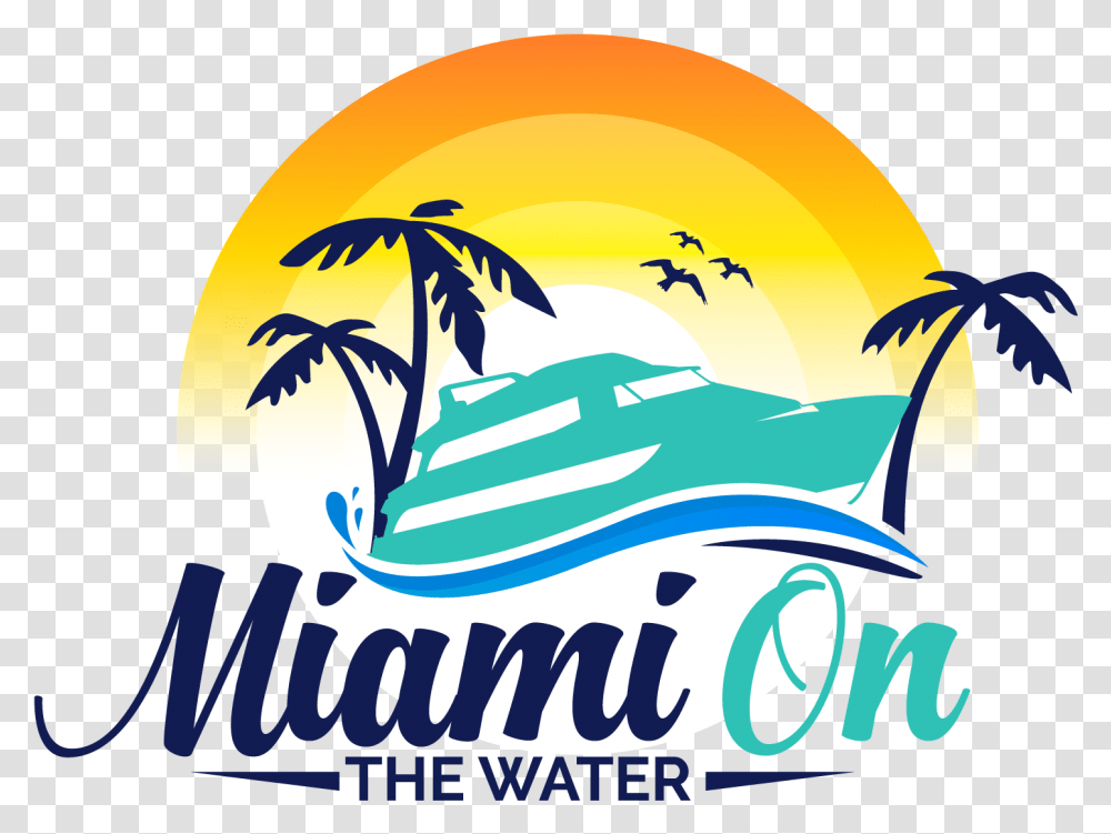 Miami On The Water Graphic Design, Sea, Outdoors, Nature, Shoreline Transparent Png