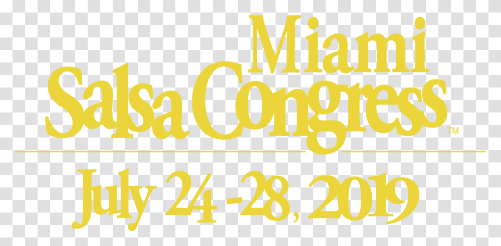 Miami Salsa Congress 2019, Alphabet, Number Transparent Png