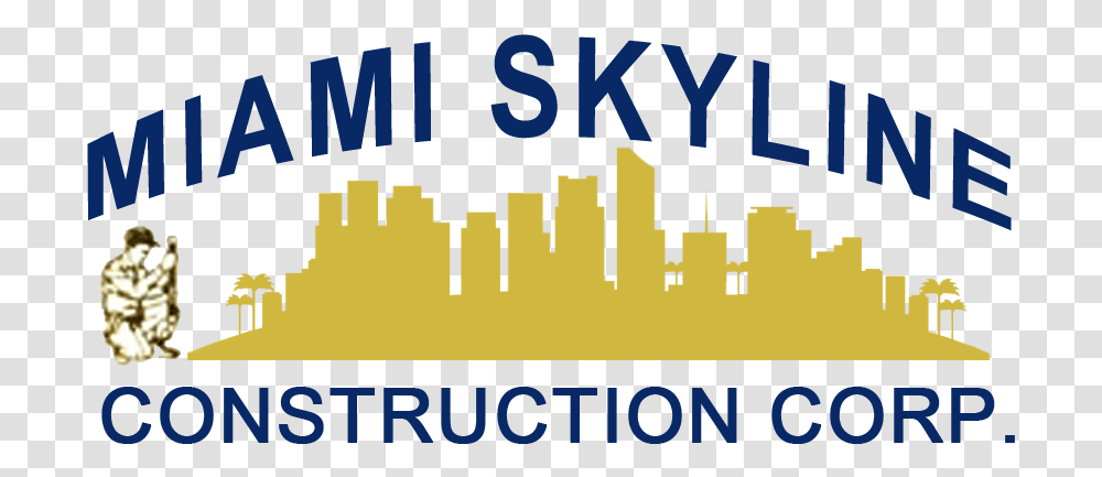 Miami Skyline Construction Construction Zone Sign, Alphabet, Poster, Word Transparent Png