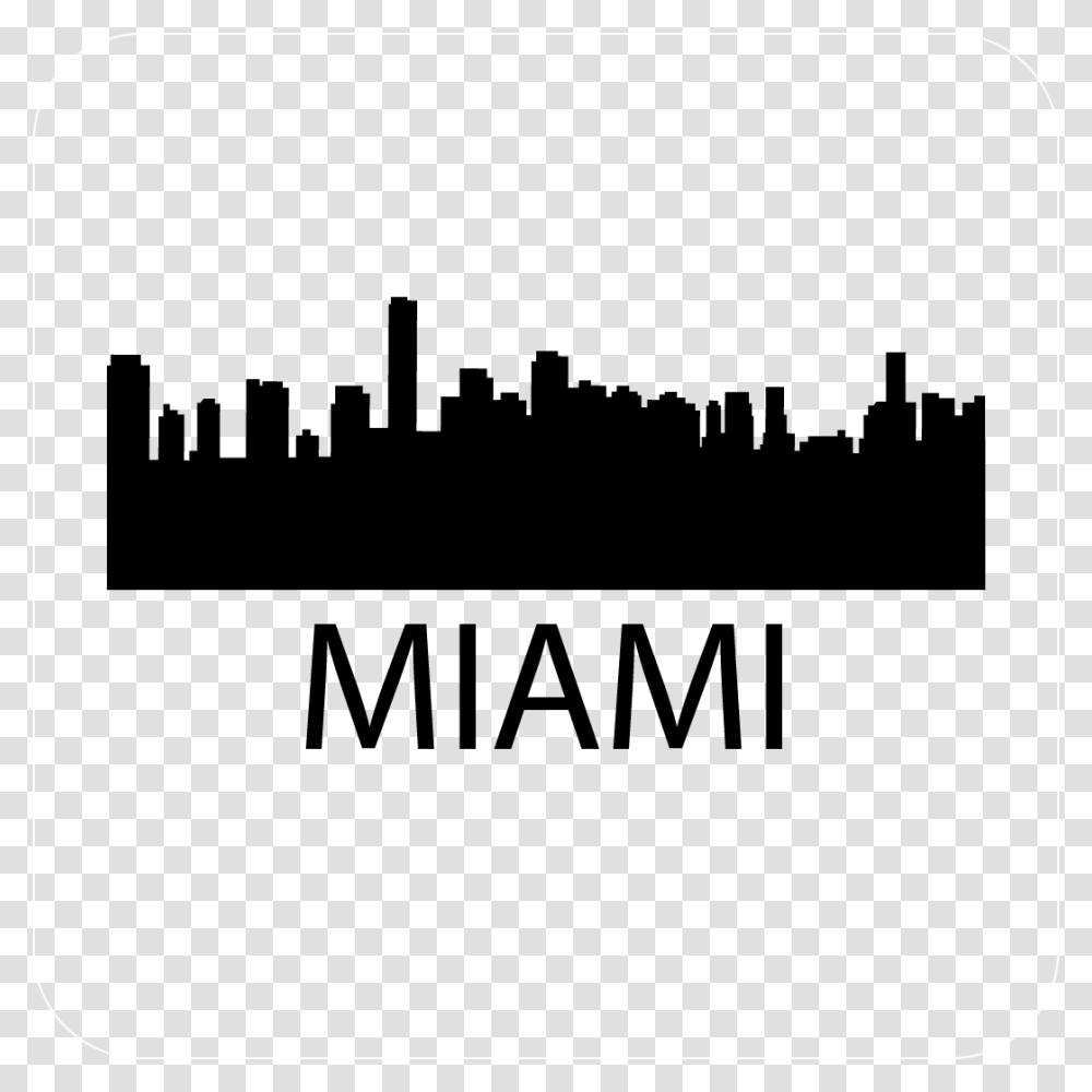 Miami Skyline Decal, Logo, Trademark Transparent Png