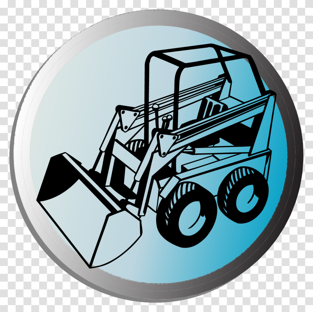 Miami Skyline Decal, Vehicle, Transportation, Tractor, Bulldozer Transparent Png