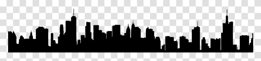 Miami Skyline Silhouette, Gray, World Of Warcraft Transparent Png