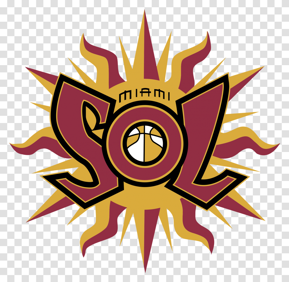 Miami Sol Logo Women's National Basketball Association Teams In Miami, Emblem, Dynamite, Bomb Transparent Png