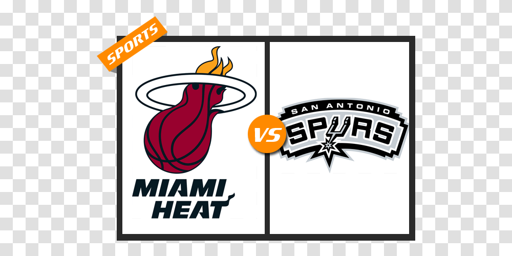 Miami Vs Spurs Miami Heat 1988 Logo, Apparel, Trademark Transparent Png