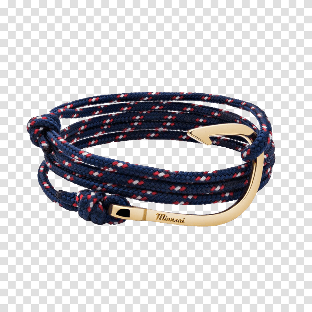 Miansai Hook On Rope Bracelet Navy Gold Plated, Jewelry, Accessories, Accessory, Collar Transparent Png