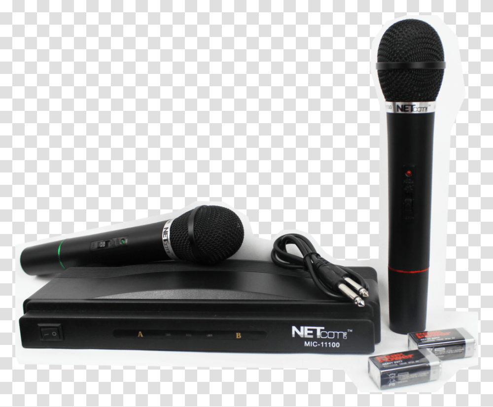Mic 11100 Vhf Dual Wireless Microphone System - Kobe Trading Inalambricomicrofono, Electrical Device Transparent Png