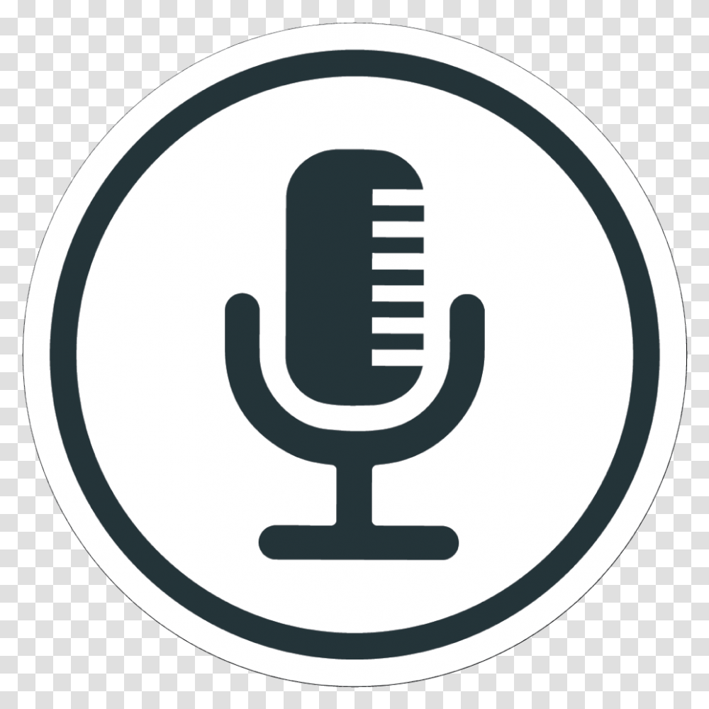 Mic Icon, Logo, Trademark Transparent Png