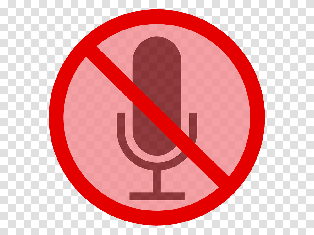 Mic Muted Mute Mic, Road Sign, Stopsign Transparent Png