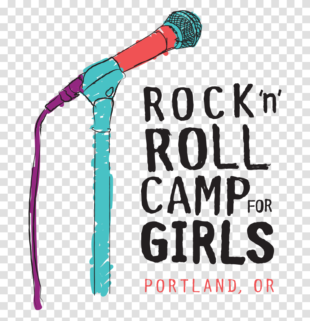 Mic Vert Logo Color Rock N Roll Camp For Girls, Electrical Device, Microphone, Leisure Activities Transparent Png