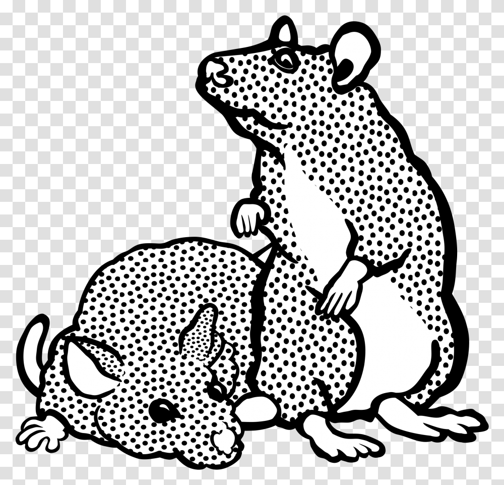Mice Lineart Image Rat Moms T Shirt, Wildlife, Animal, Mammal, Panther Transparent Png