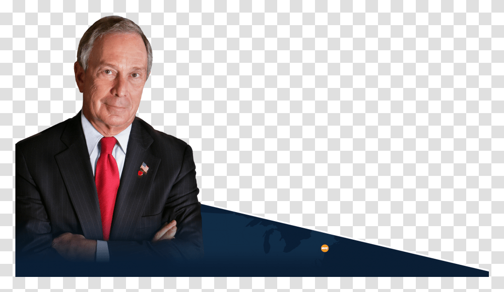 Michael Bloomberg, Tie, Accessories, Audience, Crowd Transparent Png