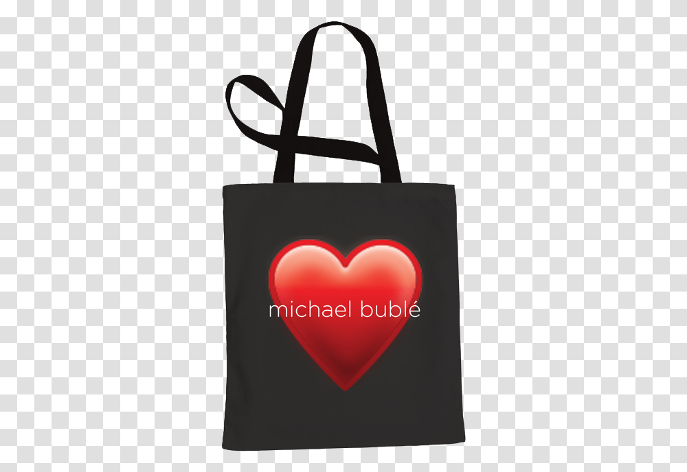 Michael Buble Heart, Bag, Tote Bag, Shopping Bag Transparent Png