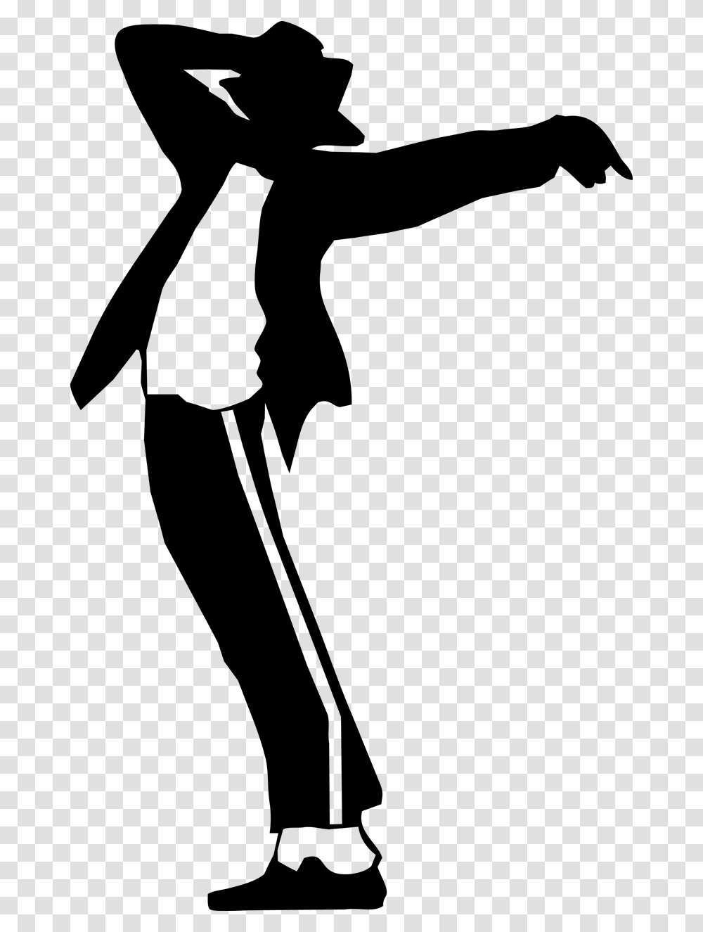 Michael Jackson Dancing Silhouette, Number, Cross Transparent Png