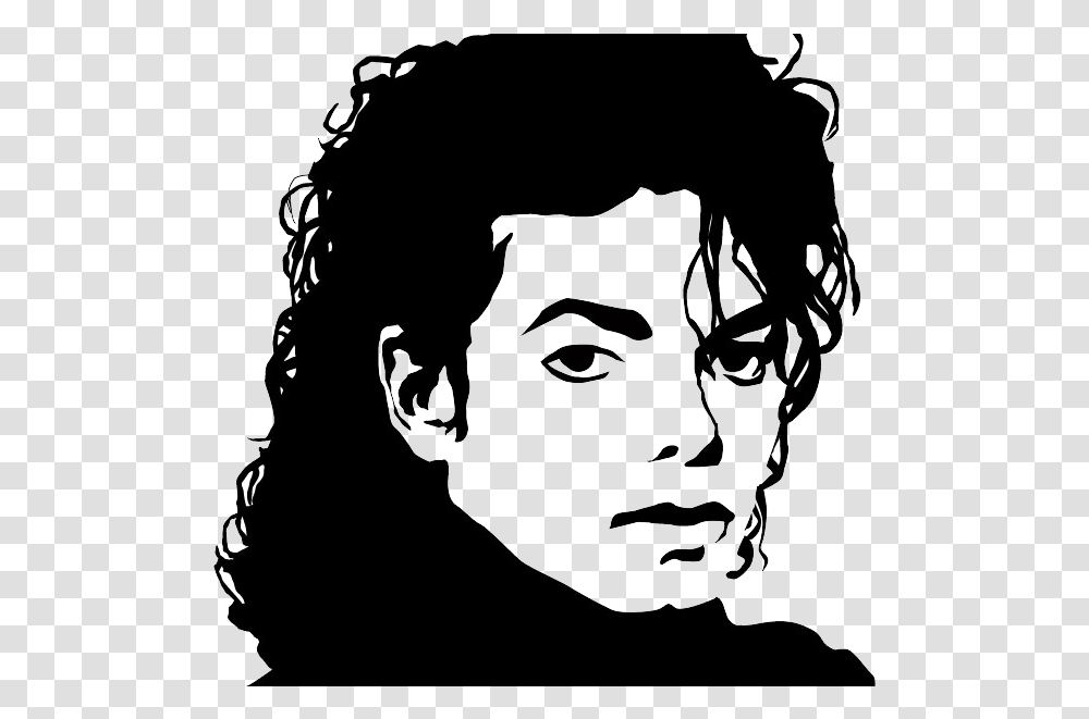 Michael Jackson Face Silhouette, Person, Head, Electronics, Photography Transparent Png