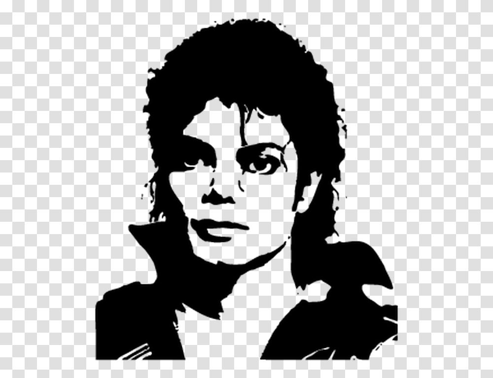 Michael Jackson S This Is It Silhouette Stencil Michael Jackson Face, Person, Human, Label Transparent Png