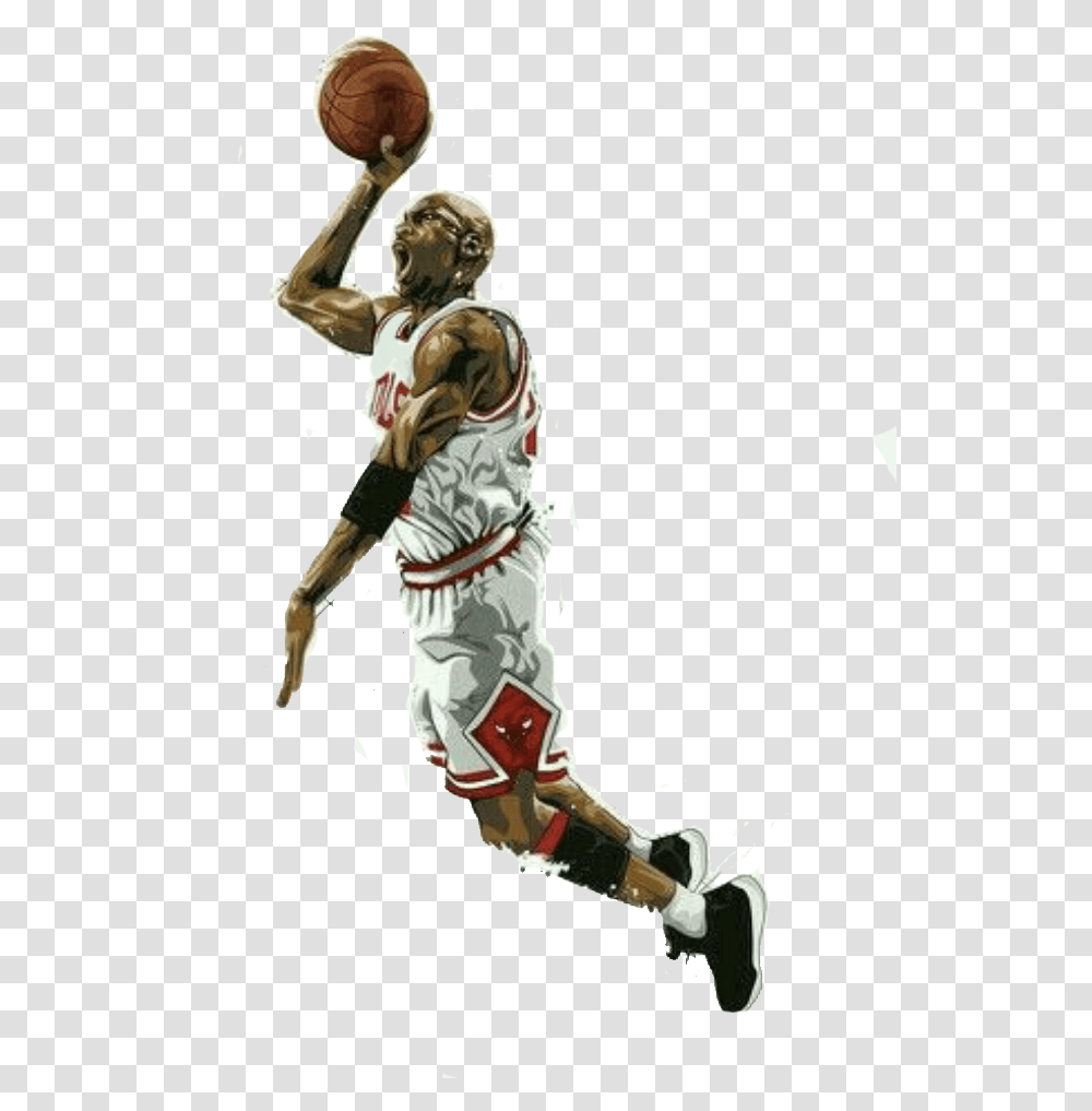 Michael Jordan Art Download Basketball Michael Jordan Poster, Person, Human, People, Team Sport Transparent Png