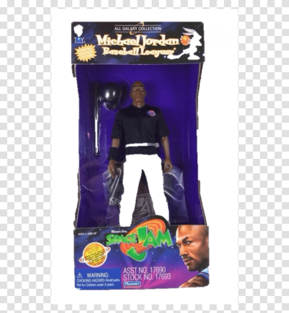 Michael Jordan Baseball Leaguer Space Jam Michael Jordan Space Jam Doll Old Toy, Person, Human, Apparel Transparent Png