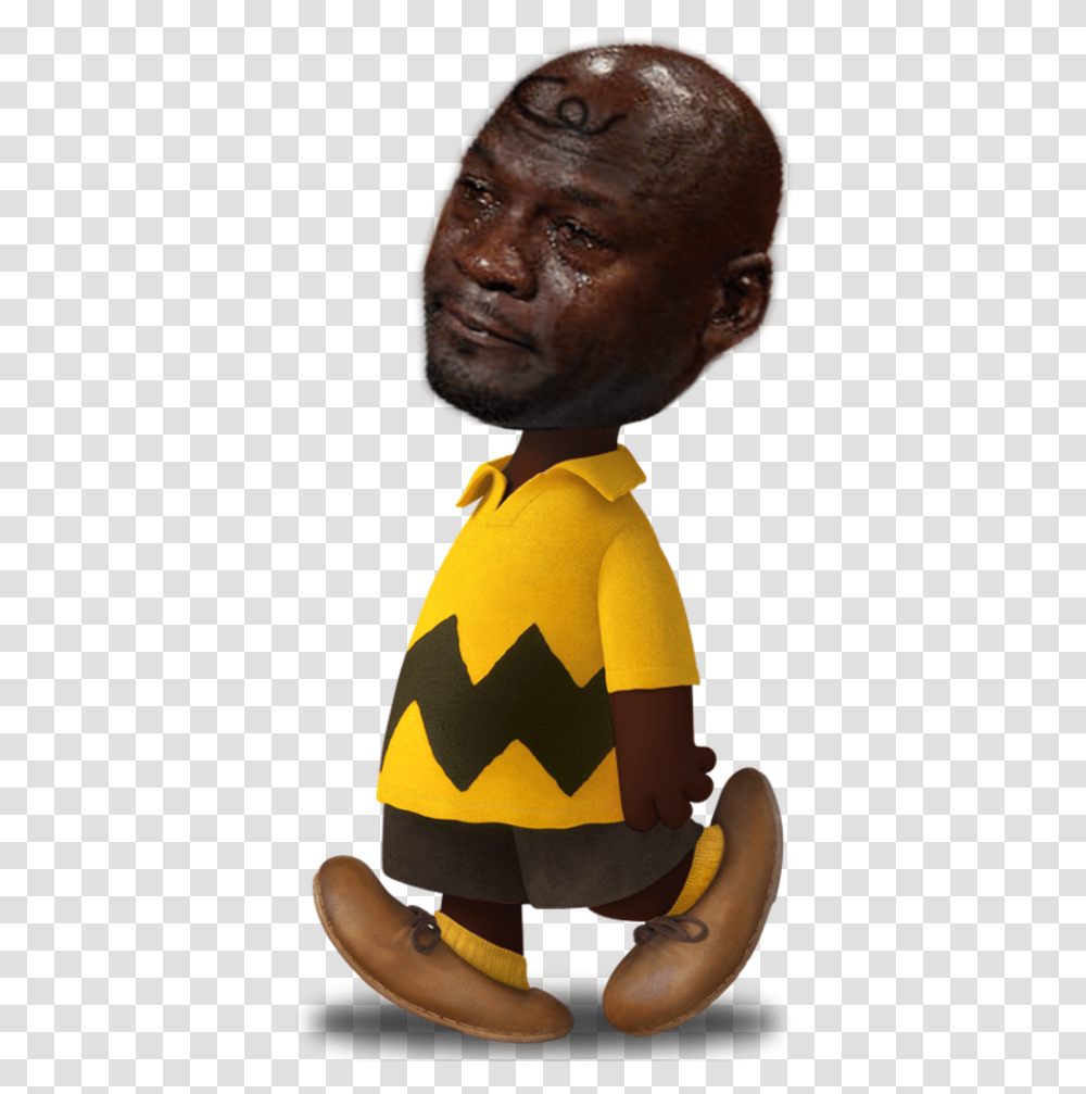 Michael Jordan Crying Charlie Brown, Face, Person, Head, People Transparent Png