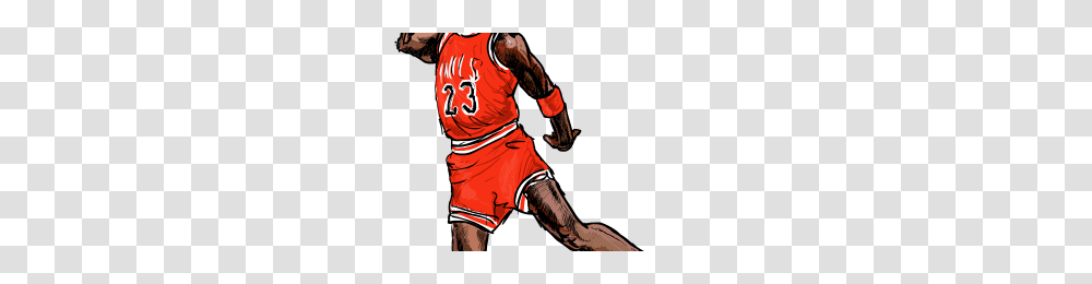 Michael Jordan Dunk Image, Person, People, Team Sport, Tattoo Transparent Png