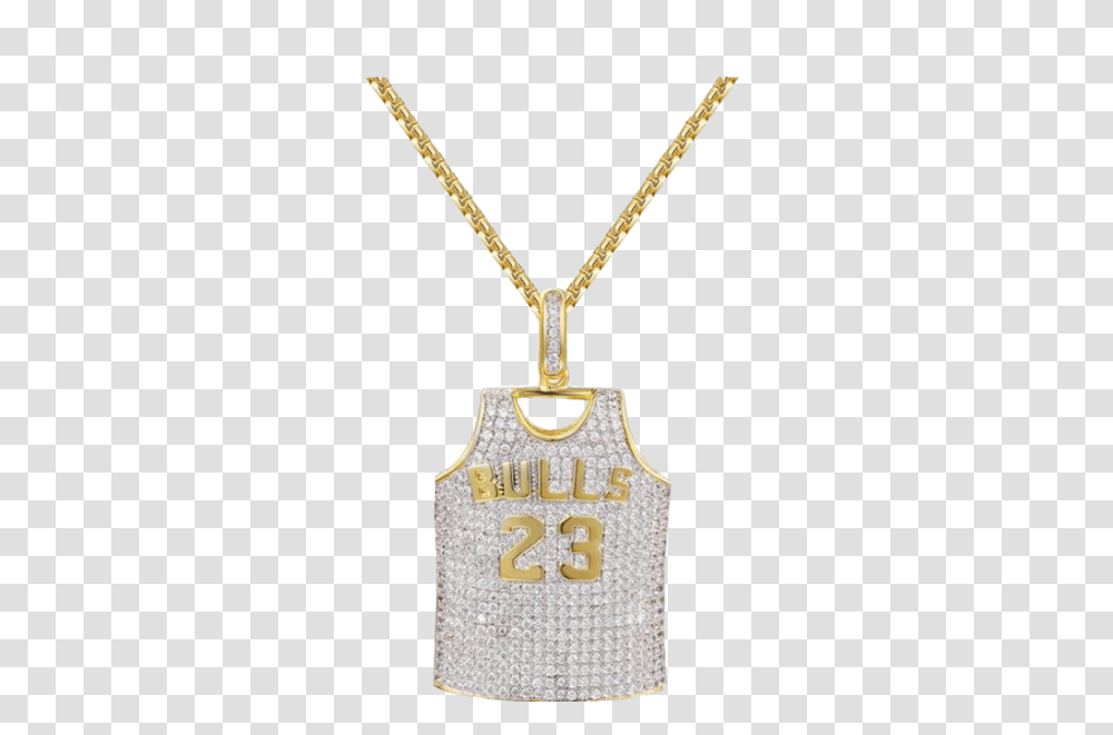 Michael Jordan Gold Hall Of Fame Jersey Necklace, Clothing, Apparel, Pendant, Accessories Transparent Png