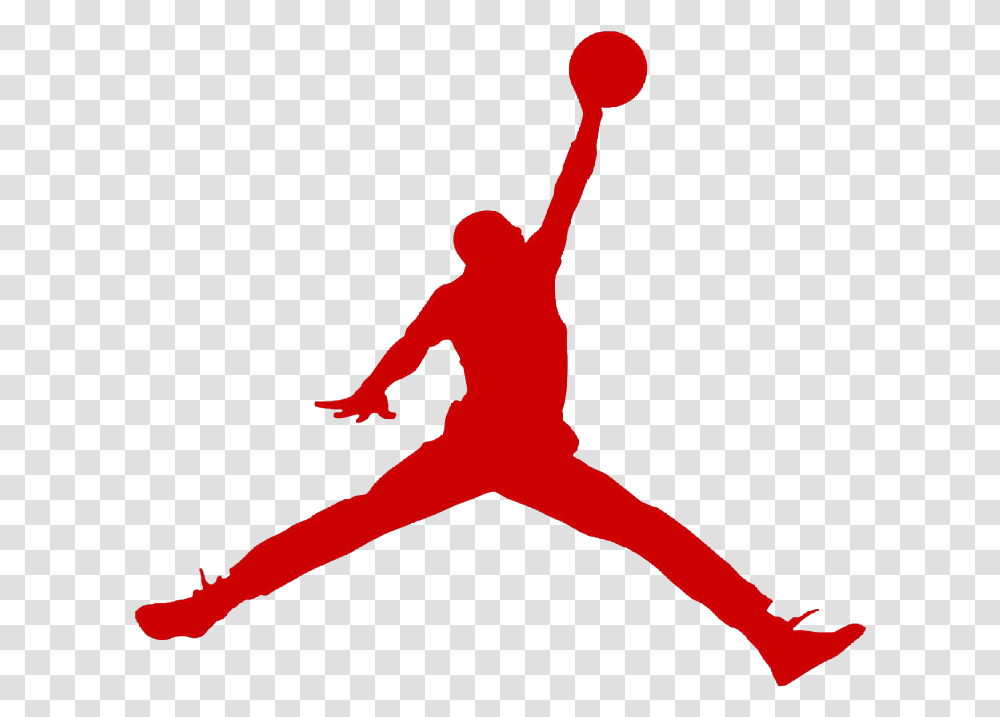 Michael Jordan Logo Red Air Jordan Flight Logo, Person, Leisure Activities, Dance Pose, People Transparent Png