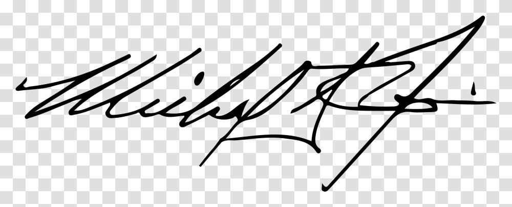 Michael Jordan Signature Famous Signature, Gray Transparent Png