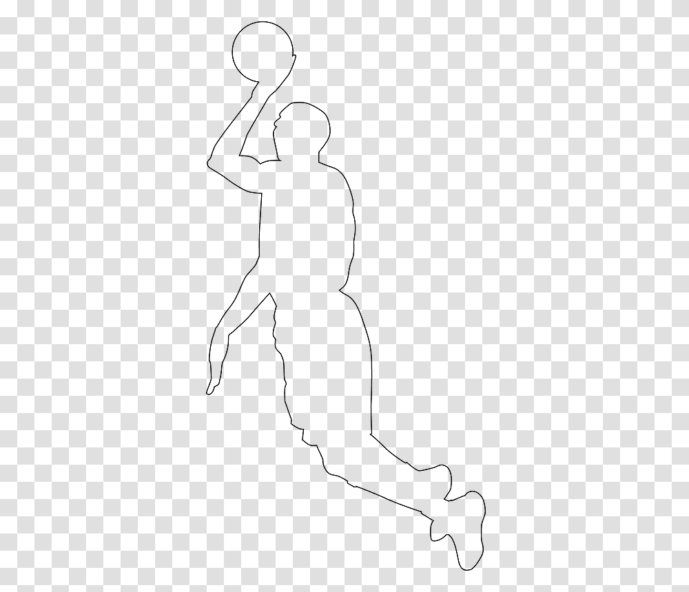 Michael Jordan, Silhouette, Kneeling, Hand, Standing Transparent Png