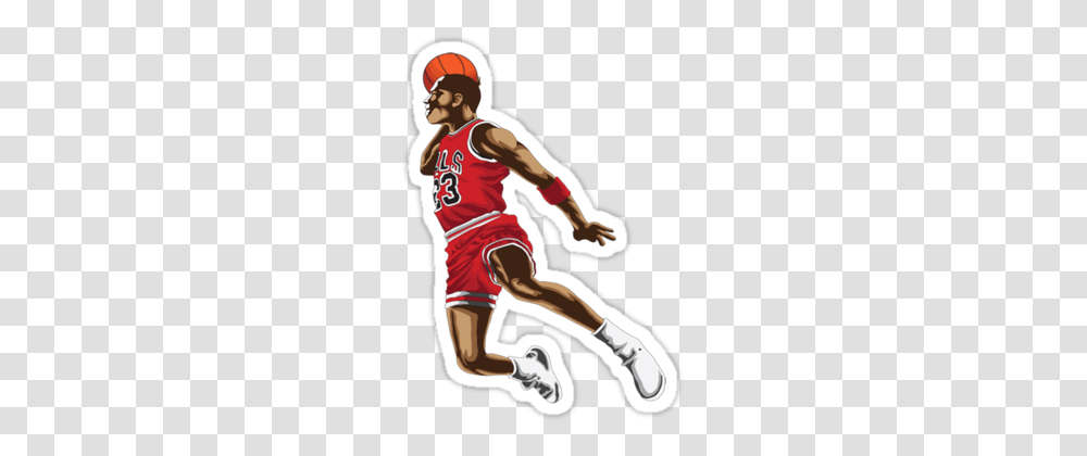 Michael Jordan Sticker, People, Person, Human, Team Sport Transparent Png