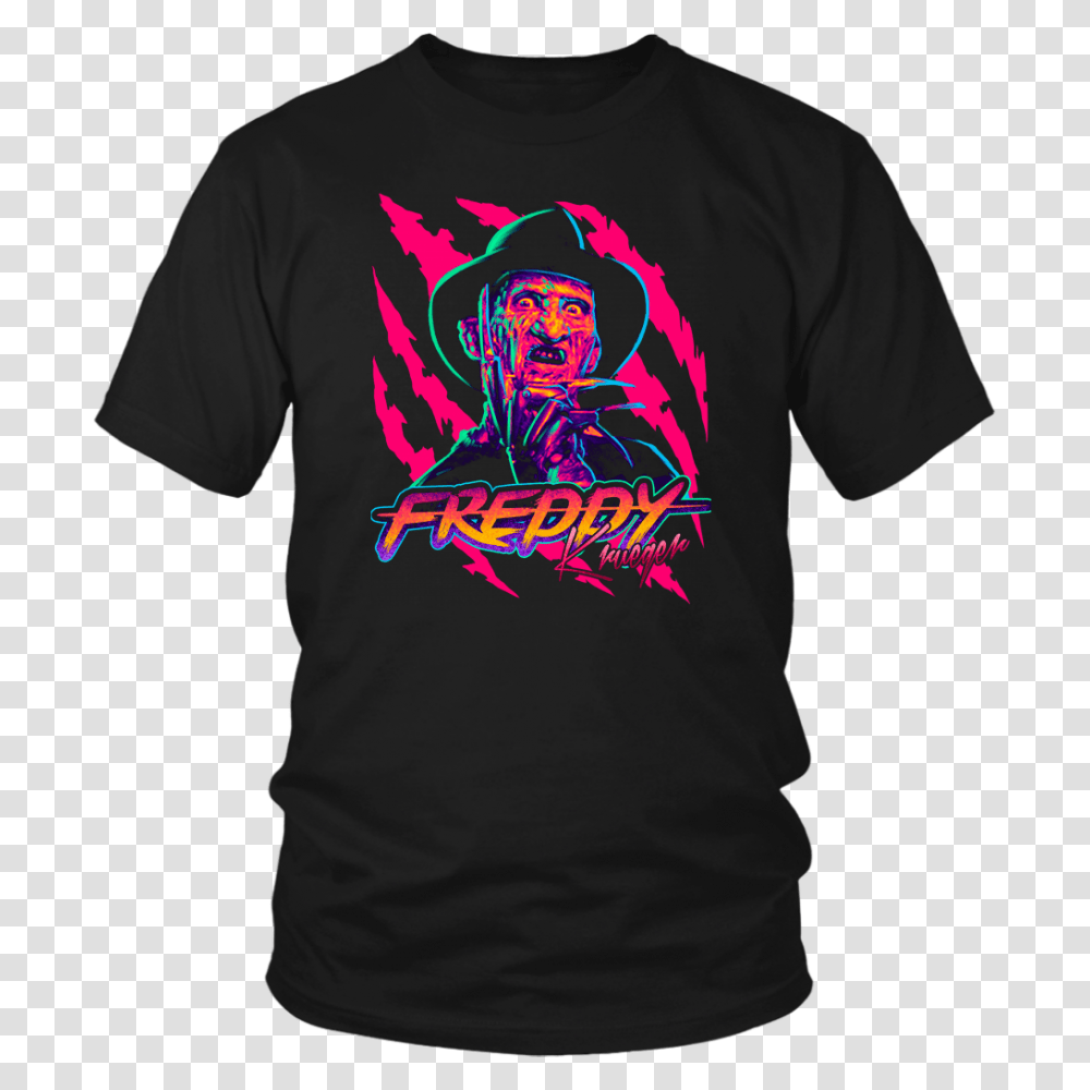 Michael Myers Freddy Krueger Teeprocess, Apparel, T-Shirt, Sleeve Transparent Png