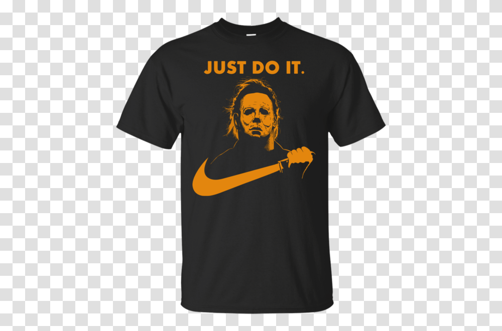 Michael Myers Halloween Just Do It Shirt Shopping Clothing Online, Apparel, T-Shirt, Sleeve Transparent Png