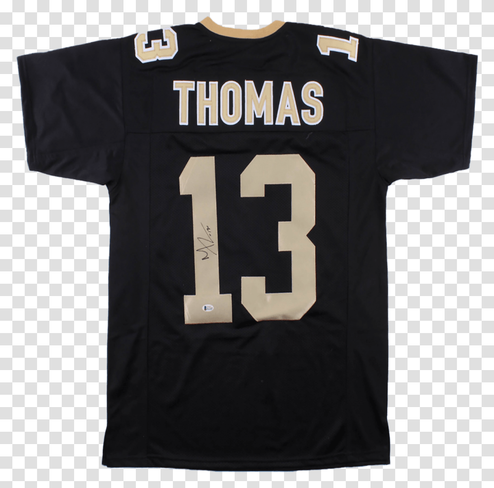 Michael Thomas Autographed New Orleans Short Sleeve, Clothing, Apparel, Shirt, Jersey Transparent Png