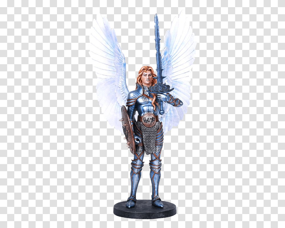 Michael Warrior Angel Statue, Archangel, Person, Human Transparent Png