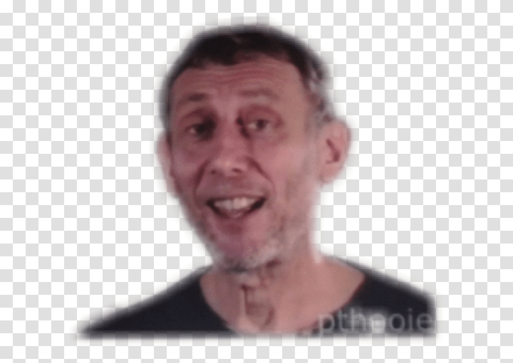 Michaelrosen Meme Freetoedit Man, Head, Person, Face, Neck Transparent Png