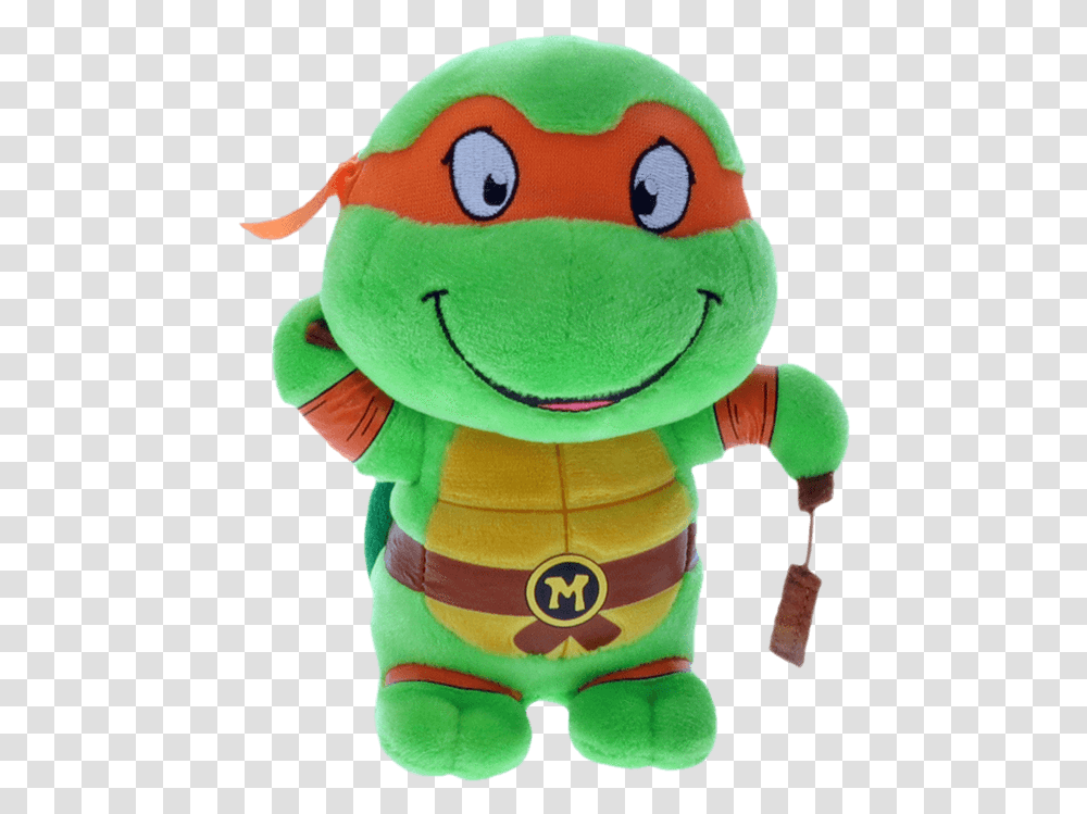 Michelangelo Plush Ty, Toy, Mascot Transparent Png