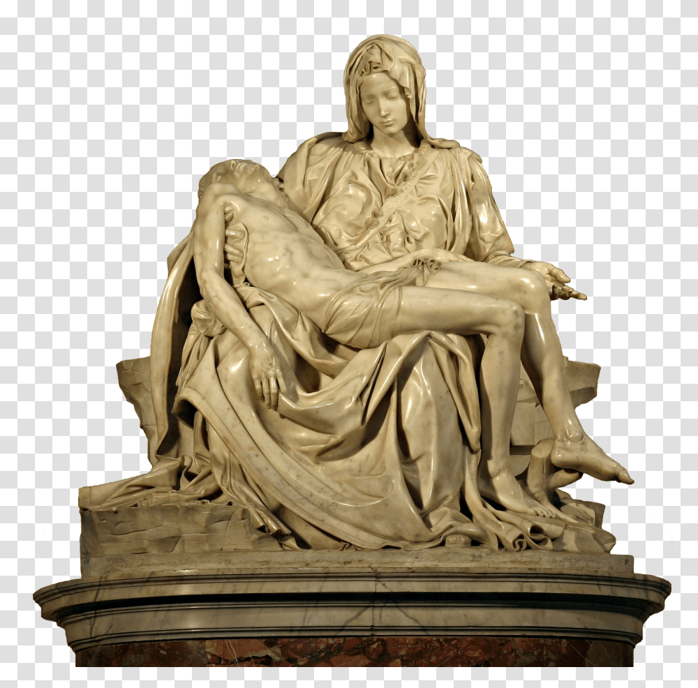 Michelangelo S Pieta 5450 Cut Out Saint Peter's Basilica Piet, Person, Human, Sculpture Transparent Png