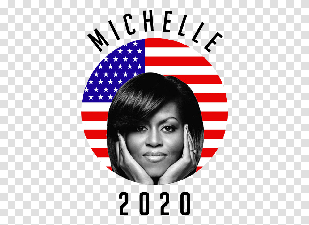 Michelle Obama 2020 Baby Onesie Michelle Obama Black And White, Face, Person, Human, Label Transparent Png