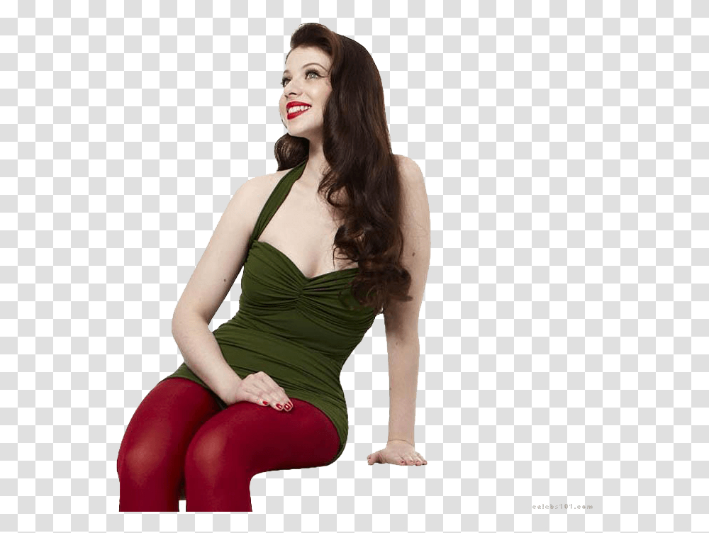 Michelle Trachtenberg Looking Up Download All Girl, Apparel, Pants, Person Transparent Png