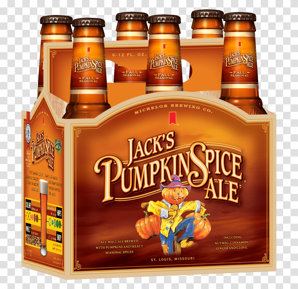 Michelob Jacks Pumpkin Spice Ale Six Pack Decal Pumpkin Spice Beer, Alcohol, Beverage, Drink, Liquor Transparent Png