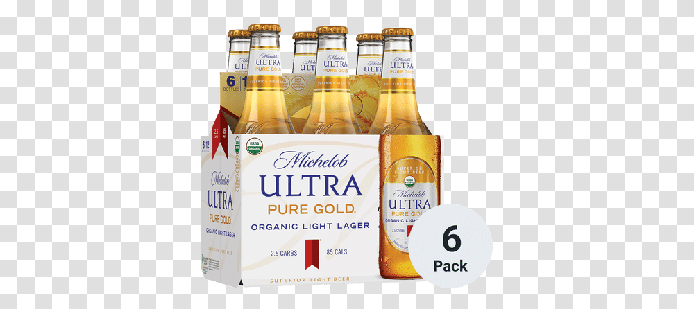 Michelob Ultra Pure Gold Michelob Ultra Organic, Beer, Alcohol, Beverage, Drink Transparent Png