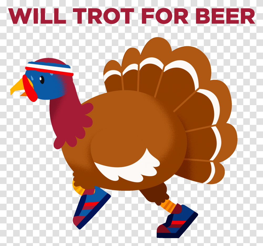 Michelob Ultra Turkey Trotter Giphy Happy Thanksgiving Funny Gif, Animal, Bird, Dodo, Turkey Bird Transparent Png