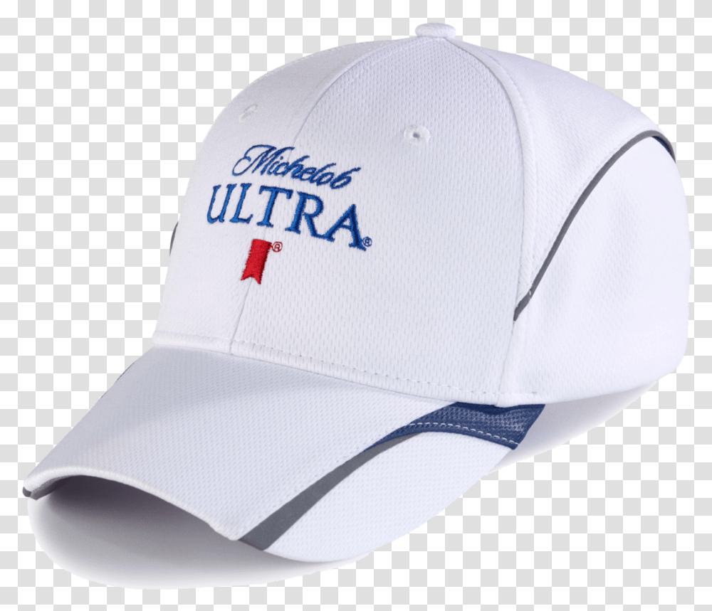 Michelob Ultra White Navy Cap Baseball Cap, Clothing, Apparel, Hat Transparent Png
