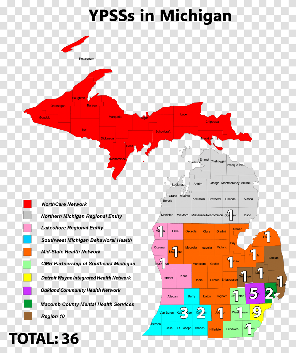 Michigan 19th Senate District, Map, Diagram, Plot, Atlas Transparent Png